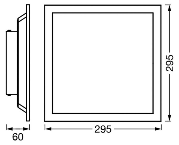 OSRAM SMART+ WiFi LED-Panel PLANON MAGIC, λευκό 30 cm RGB CCT, ρυθμιζόμενος, Λευκό, Σαλόνι / τραπεζαρία, Μέταλλο, σύγχρονο