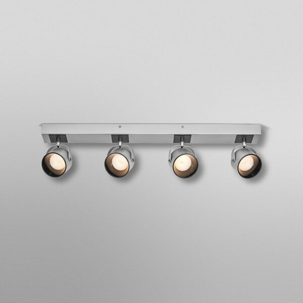OSRAM LED φωτιστικό οροφής Jupiter, 4 λάμπες, ασημί, μέταλλο, Μεταλλικό, Σαλόνι / τραπεζαρία, Μέταλλο, σύγχρονο