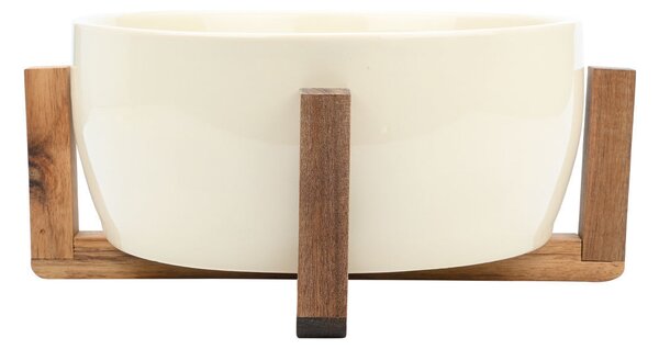Σαλατιέρα Με Βάση (Φ28x12.5) Estia Allure Ivory 01-25014