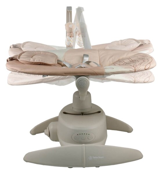 Ηλεκτρικό Ρηλάξ Με Μουσική (0-6 Μηνών/Έως 9kg) Bebe Stars Cozy Mocha 254-182