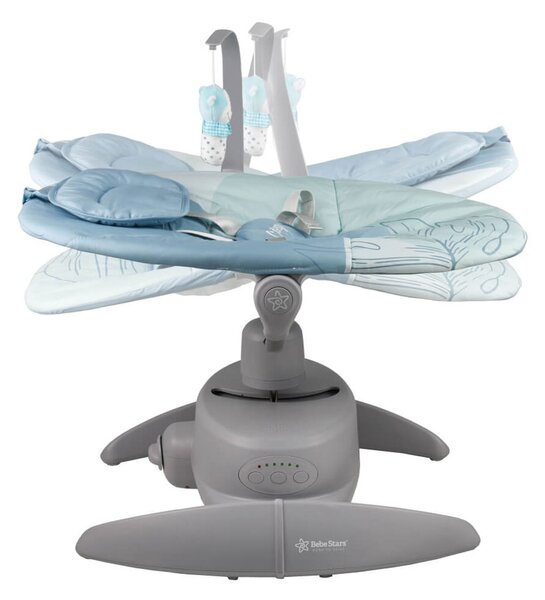 Ηλεκτρικό Ρηλάξ Με Μουσική (0-6 Μηνών/Έως 9kg) Bebe Stars Cozy Ocean 254-174