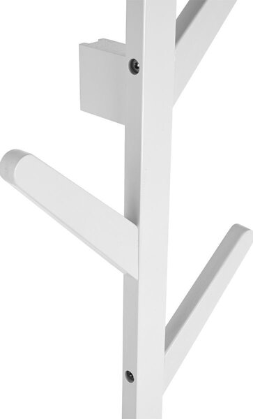 Κρεμάστρα Τοίχου 6 Θέσεων (84x26x6.8) Estia Bamboo Κάθετη Λευκή 04-19716