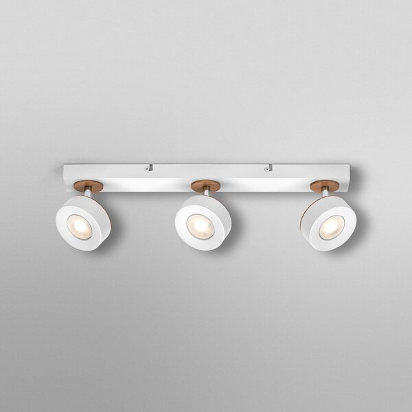 OSRAM LED-Deckenstrahler PLUTO, λευκό, 3 σποτ μεταλλικά 3.000 K, Λευκό, Σαλόνι / τραπεζαρία, Μέταλλο