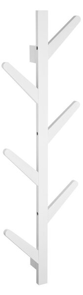 Κρεμάστρα Τοίχου 6 Θέσεων (84x26x6.8) Estia Bamboo Κάθετη Λευκή 04-19716