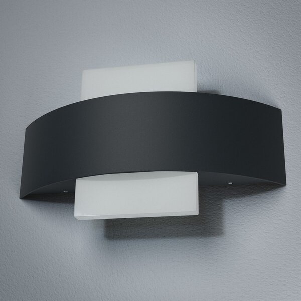 OSRAM Λάμπα LED εξωτερικού χώρου ENDURA STYLE SHIELD σκούρο γκρι IP44, Γκρι, Αλουμίνιο, σύγχρονο