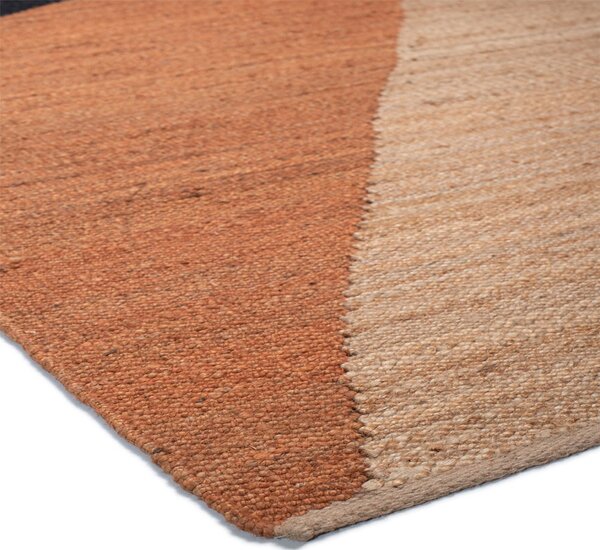 Χαλί Καλοκαιρινό (170x240) Βιοκαρπέτ Naf Naf Gardin J12 Natural Rust