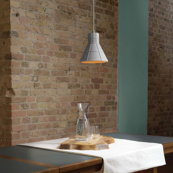 OSRAM Κρεμαστή λάμπα CONCRETE BIM, γκρι, Ø 20 cm, σκυρόδεμα, E27, ρυθμιζόμενος, Γκρι, Σαλόνι / τραπεζαρία, Σκυρόδεμα, Νεανική διαβίωση