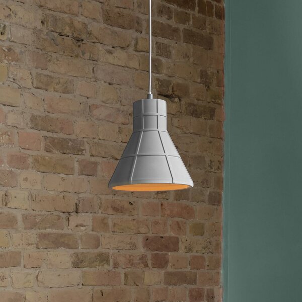 OSRAM Κρεμαστή λάμπα CONCRETE BIM, γκρι, Ø 20 cm, σκυρόδεμα, E27, ρυθμιζόμενος, Γκρι, Σαλόνι / τραπεζαρία, Σκυρόδεμα, Νεανική διαβίωση