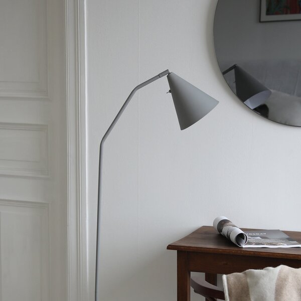 Markslöjd LED-Standleuchte Funil, γκρι, μέταλλο, ρυθμιζόμενη ένταση φωτισμού, ρυθμιζόμενος, Γκρι, Σαλόνι / τραπεζαρία, Μέταλλο, σύγχρονο