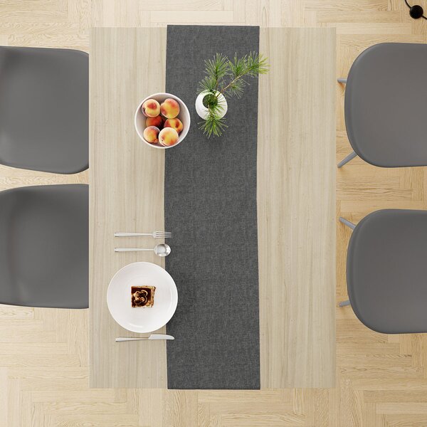 Αλέκιαστη Τραβέρσα (40x180) Dimcol Panama Dark Grey