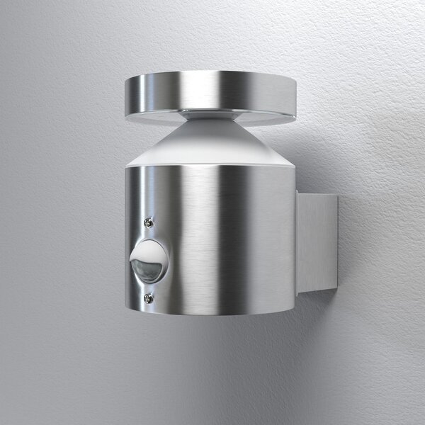 OSRAM Λάμπα εξωτερικού χώρου LED με αισθητήρα ENDURA STYLE CYLINDER, χάλυβας, Μεταλλικό, Ανοξείδωτος χάλυβας, σύγχρονο