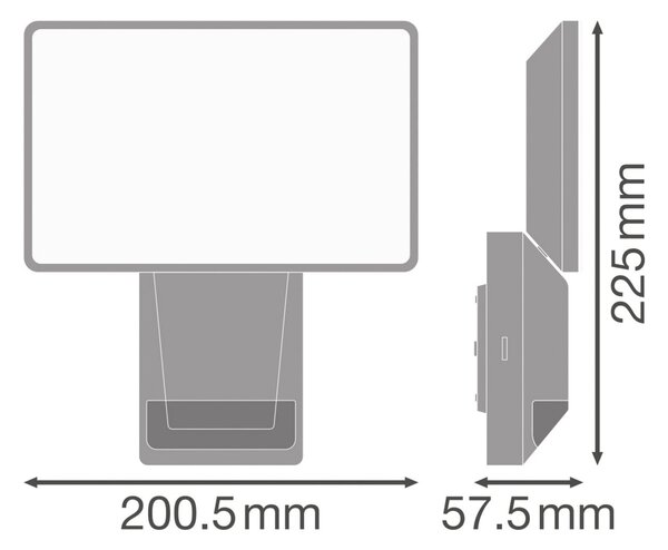 OSRAM LED αισθητήρας εξωτερικού φωτισμού ENDURA PRO FLOOD, λευκό, 27 W, Λευκό, Πλαστικό