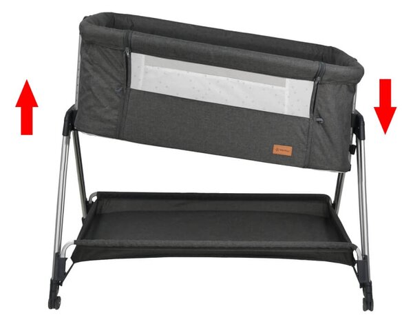 Λίκνο (0-6 Μηνών/Έως 9kg) Bebe Stars Pearl Graphite 845-186
