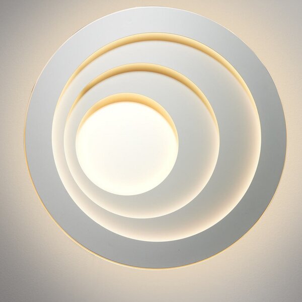 OSRAM LED φωτιστικό οροφής ORBIS SPIRAL ROUND Ø 52cm λευκό up/down, Λευκό, Σαλόνι / τραπεζαρία, Μέταλλο, σύγχρονο