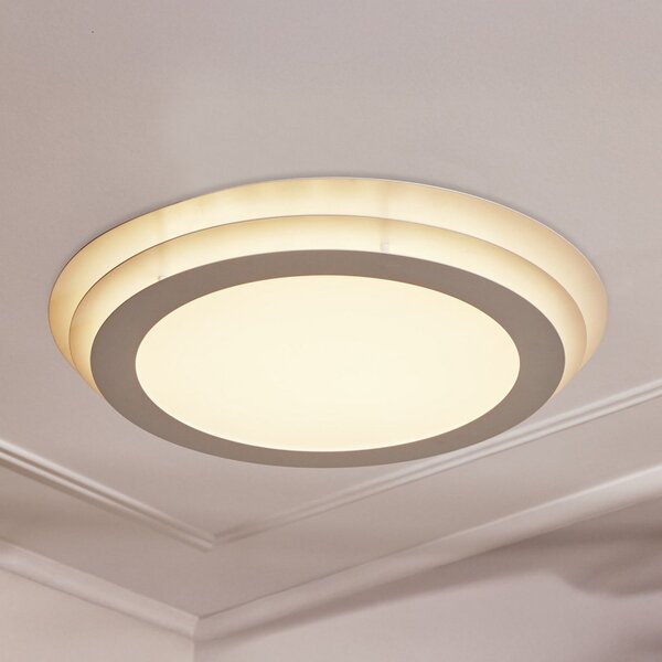 OSRAM LED οροφής ORBIS SPIRAL LAYER, λευκό, Ø 50 cm, Λευκό, Σαλόνι / τραπεζαρία, Μέταλλο, σύγχρονο