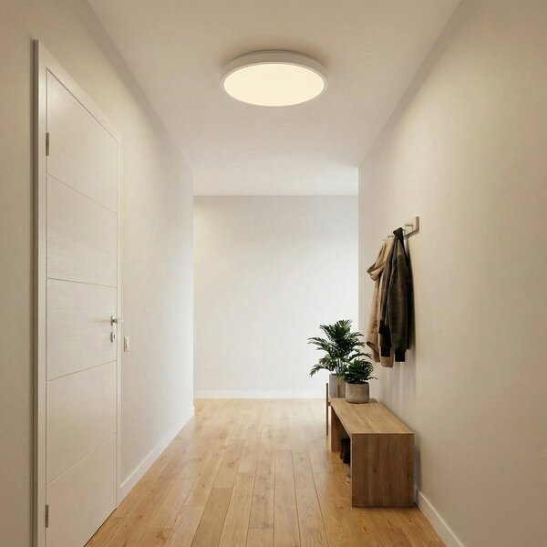 OSRAM LED φωτιστικό οροφής ORBIS LONDON, λευκό, Ø 48 cm, μέταλλο, Λευκό, Σαλόνι / τραπεζαρία, Μέταλλο, σύγχρονο