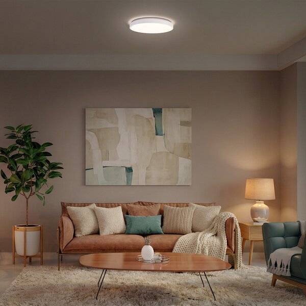OSRAM LED φωτιστικό οροφής ORBIS LONDON, λευκό, Ø 40 cm, μέταλλο, Λευκό, Σαλόνι / τραπεζαρία, Μέταλλο, σύγχρονο