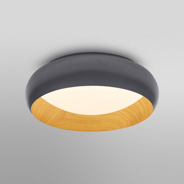 OSRAM LED οροφής ORBIS LIVIA, Ø 30 cm, γκρι, μεταλλικό dim, ρυθμιζόμενος, Γκρι, Σαλόνι / τραπεζαρία, Μέταλλο, σύγχρονο