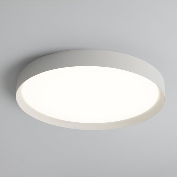 ACB ILUMINACIÓN Φωτιστικό οροφής LED Minsk, λευκό, Ø 60 cm, Casambi, 42 W, CCT, ρυθμιζόμενος, Λευκό, Σαλόνι / τραπεζαρία, Μέταλλο, σύγχρονο