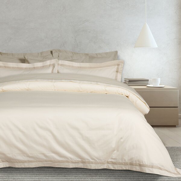 Παπλωματοθήκη Υπέρδιπλη (Σετ 220x240) Das Home Executive 1699 Ivory