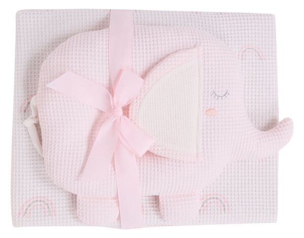 Κουβέρτα Πικέ Αγκαλιάς (75x100) + Λούτρινο Das Home Baby 4957 Pink