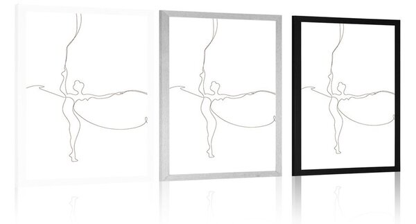 Αφίσα κομψότητα μπαλαρίνας