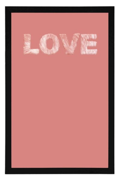 Αφίσα με απλή επιγραφή Love