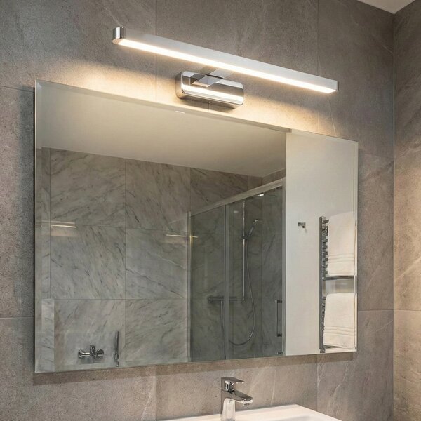 OSRAM LED απλίκι ORBIS DISC BAR, χρώμιο, 40 cm, IP44, CCT, Μεταλλικό, Μπάνιο, Αλουμίνιο, σύγχρονο