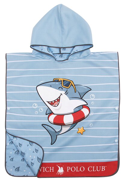 Παιδικό Πόντσο Microfiber (50x115) 2 Όψεων Greenwich Polo Club Junior 4044