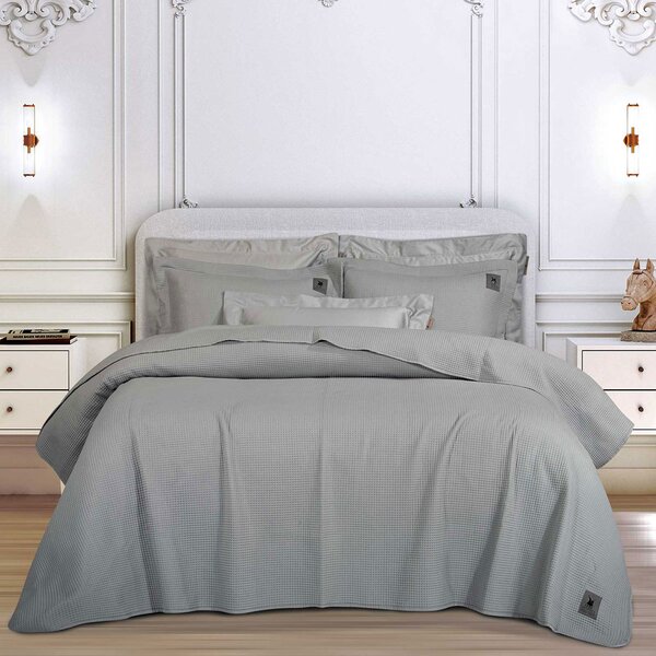 Ζεύγος Μαξιλαροθήκες Καπιτονέ (50x70) Greenwich Polo Club 3496 Grey
