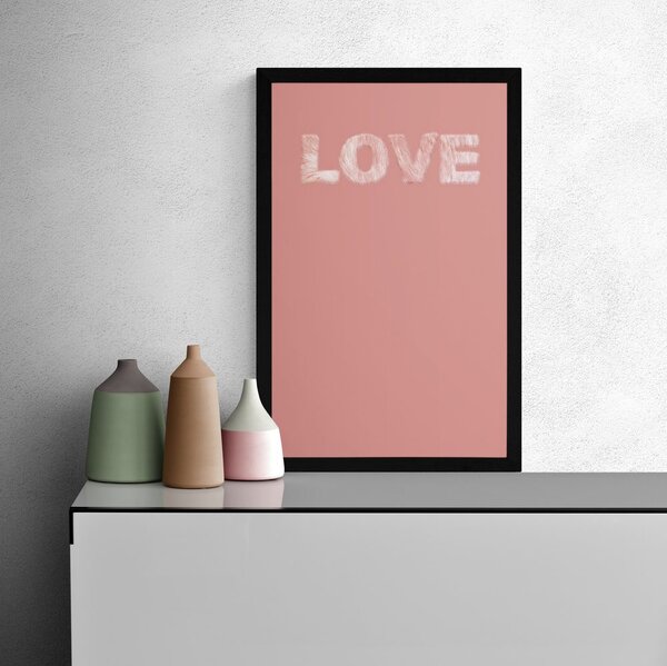 Αφίσα με απλή επιγραφή Love