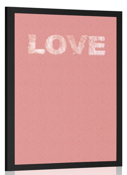 Αφίσα με απλή επιγραφή Love