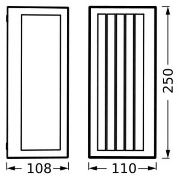 OSRAM Λάμπα εξωτερικού χώρου ENDURA CLASSIC RADICK, σκούρο γκρι, IP65, ρυθμιζόμενος, Γκρι, Αλουμίνιο, σύγχρονο