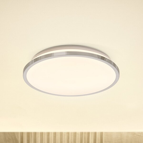 OSRAM LED φωτιστικό οροφής BATHROOM, χρώμιο, Ø 30 cm, IP44, CCT, Μεταλλικό, Μπάνιο, Αλουμίνιο, σύγχρονο