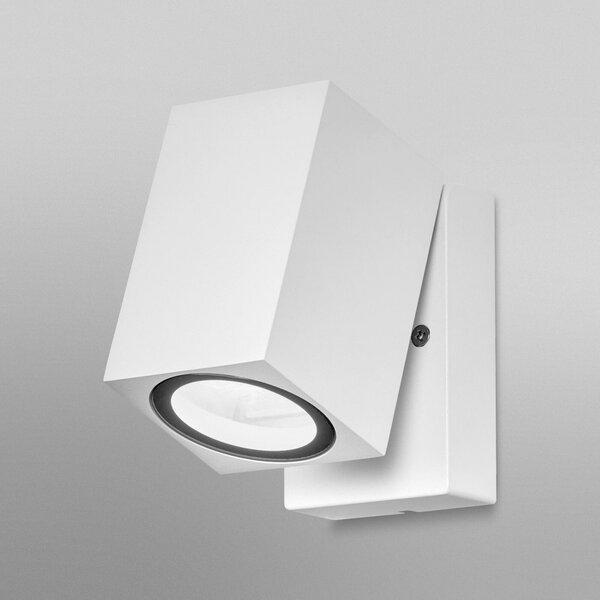 OSRAM Φωτιστικό εξωτερικού χώρου ENDURA CLASSIC CUBE, λευκό μέταλλο IP44, ρυθμιζόμενος, Λευκό, Αλουμίνιο, σύγχρονο