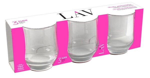 Ποτήρια Κρασιού 205ml (Σετ 3τμχ) Lav Sude