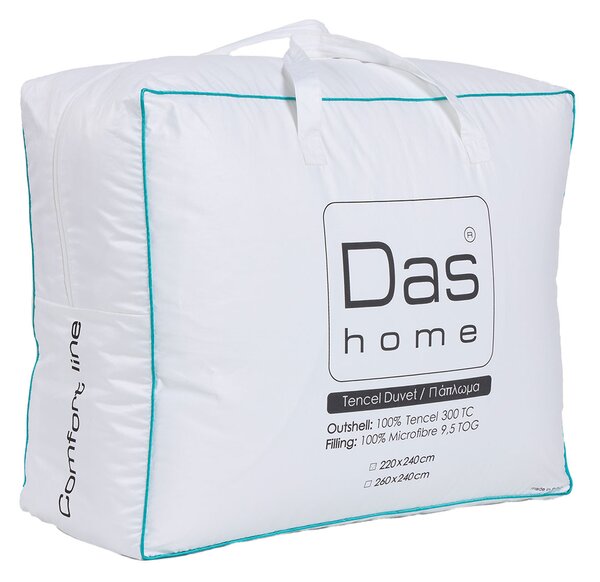 Πάπλωμα Υπέρδιπλο (220x240) Das Home Comfort 1429 White