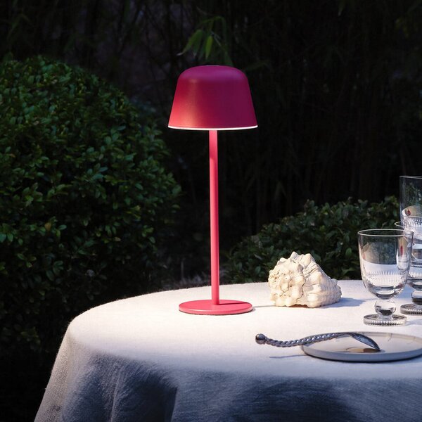 OSRAM LED φορητή επιτραπέζια λάμπα ENDURA STYLE ματζέντα 30cm IP44 CCT, ρυθμιζόμενος, Ροζ / Ροζέ, Αλουμίνιο, σύγχρονο