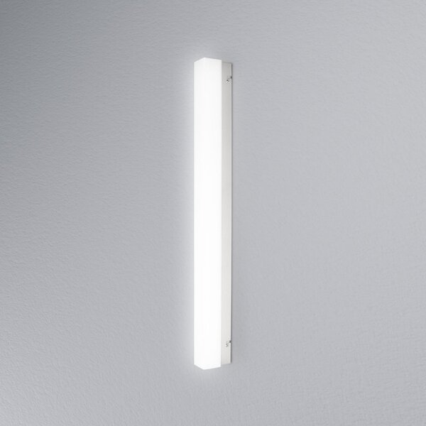 OSRAM LED απλίκα SQUARE, λευκό, μήκος 60 cm, CCT, IP44, Λευκό, Μπάνιο, Αλουμίνιο, σύγχρονο