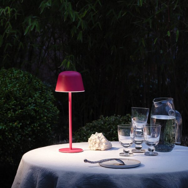 OSRAM LED φορητή επιτραπέζια λάμπα ENDURA STYLE ματζέντα 30cm IP44 CCT, ρυθμιζόμενος, Ροζ / Ροζέ, Αλουμίνιο, σύγχρονο