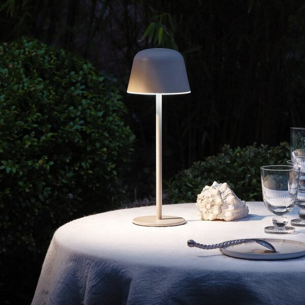 OSRAM LED φορητή επιτραπέζια λάμπα ENDURA STYLE, μπεζ 30 cm IP44 CCT, ρυθμιζόμενος, Μπεζ, Αλουμίνιο, σύγχρονο