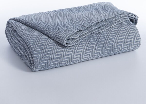 Κουβερτόριο Υπέρδιπλο (230x250) Ματλασέ Nef-Nef Homeware Chevie Blue