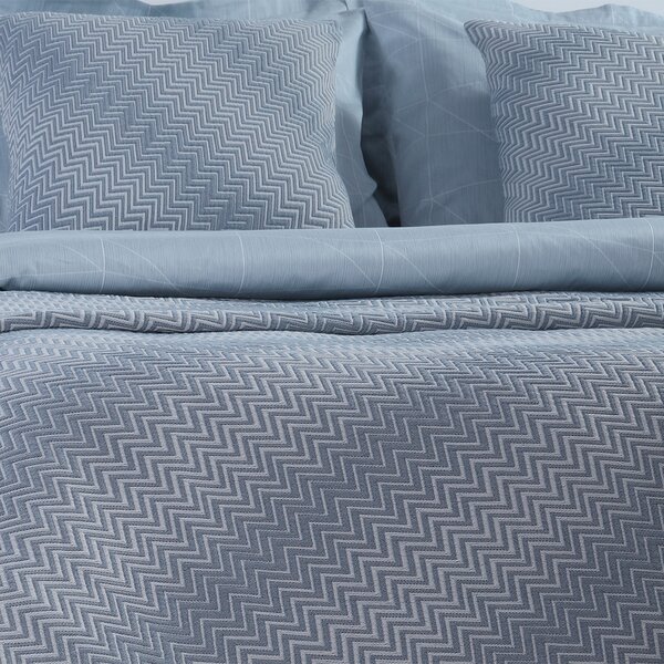 Κουβερτόριο Υπέρδιπλο (230x250) Ματλασέ Nef-Nef Homeware Chevie Blue
