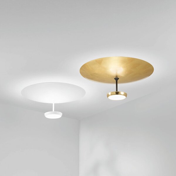 Fabas Luce Λαμπτήρας οροφής LED Yuko, λευκός, μέταλλο, ύψος 23 cm, ρυθμιζόμενος, ρυθμιζόμενος, Λευκό, Σαλόνι / τραπεζαρία, Μέταλλο, σύγχρονο