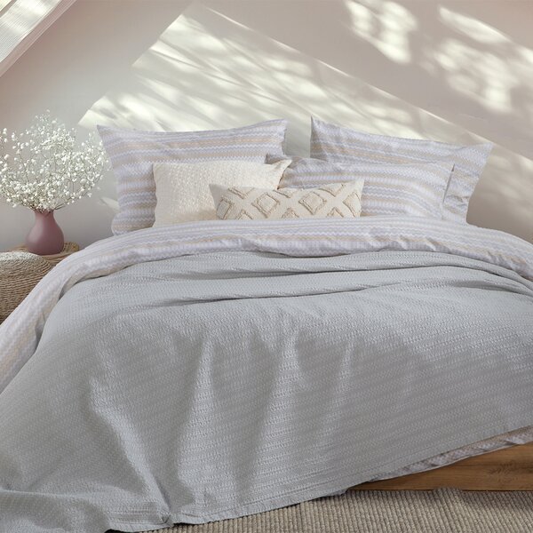 Κουβέρτα Πικέ Μονή (160x240) Nef-Nef Homeware Cool L.Grey