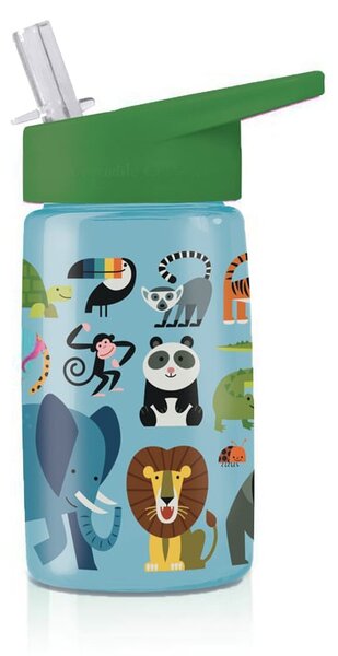 Παγούρι 450ml Με Καλαμάκι Crocodile Creek Tritan Ζώα Της Ζούγκλας