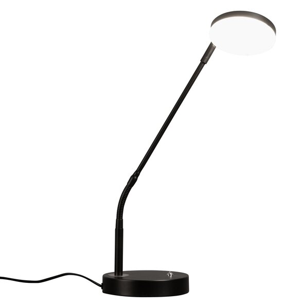 FISCHER & HONSEL LED επιτραπέζια λάμπα Sorento, αμμοσκούρα, ύψος 48 cm, CCT ρυθμιζόμενη ένταση, ρυθμιζόμενος, Μαύρο, Σαλόνι / τραπεζαρία, Μέταλλο, σύγχρονο
