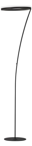FISCHER & HONSEL Λάμπα δαπέδου LED Sirko, άμμο-μαύρο, ύψος 177 cm, μέταλλο, CCT, ρυθμιζόμενος, Μαύρο, Σαλόνι / τραπεζαρία, Μέταλλο, σύγχρονο