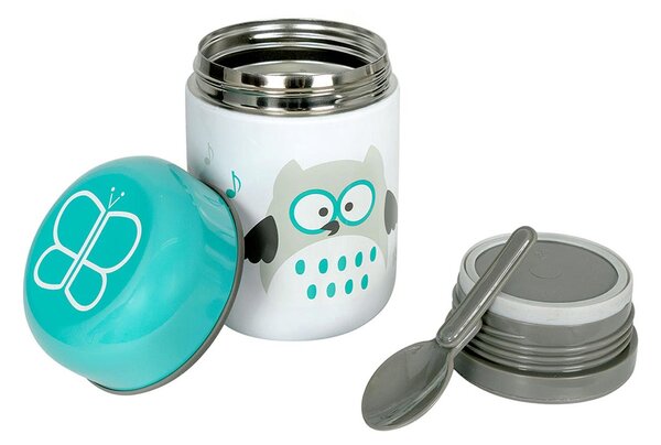 Βρεφικό Θερμός Φαγητού 300ml Με Κουτάλι Bbluv B0122-A Aqua Blue