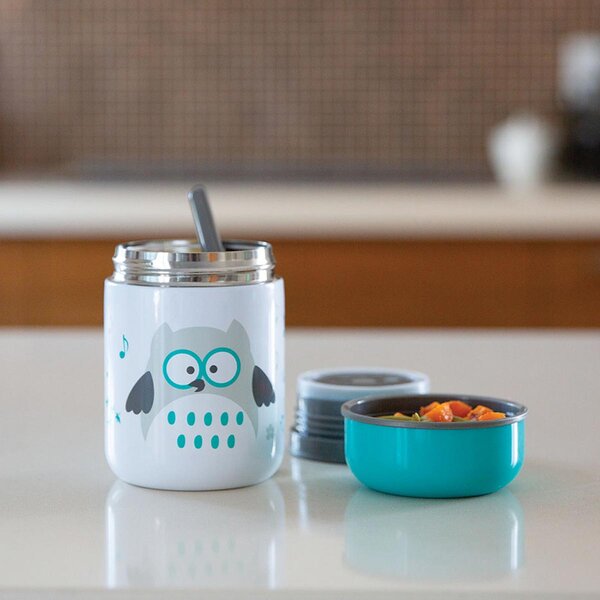 Βρεφικό Θερμός Φαγητού 300ml Με Κουτάλι Bbluv B0122-A Aqua Blue